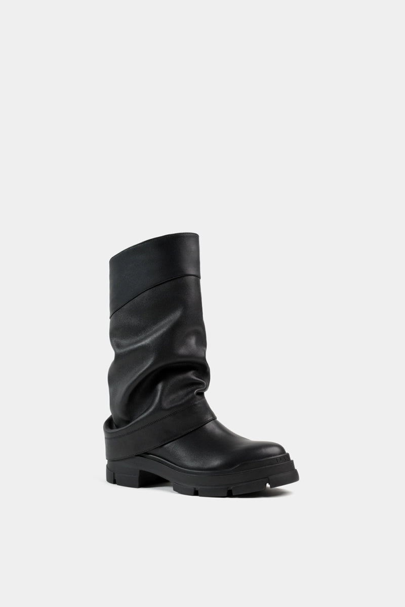 Botas de piel estilo combat para fall estilo hunter boots