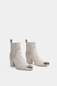 botines blancos de fiesta para conciertos western / vaqueros
