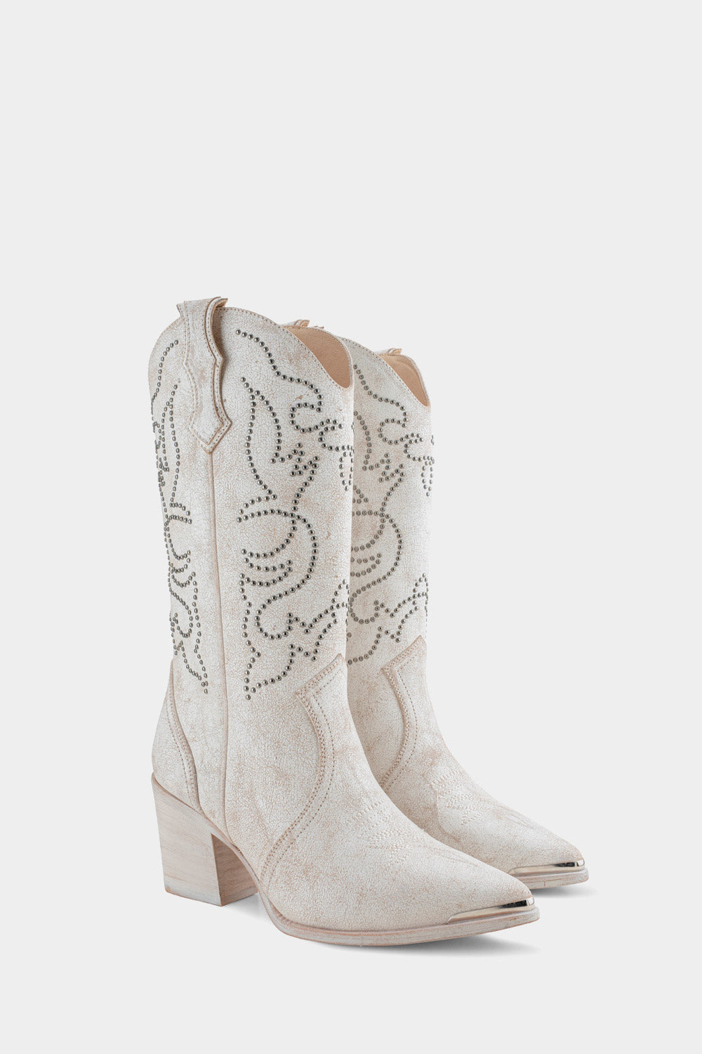 botas blancas vaqueras