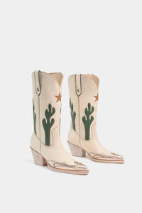 Fashion Western Boots with cactus and stars like Taylor Swift
