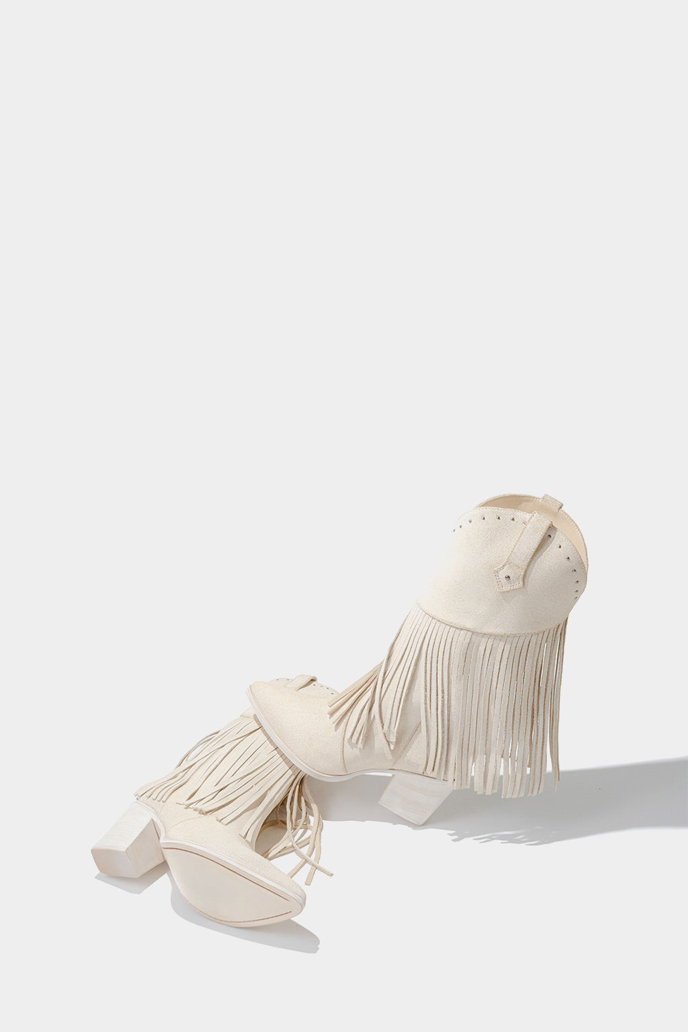 botas vaqueras texanas blancas 