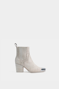 botines blancos para boda hechas a mano