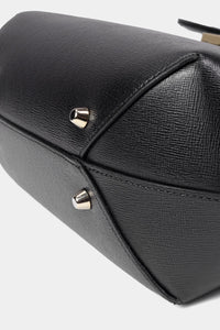 bolsa de piel con acabado saffino