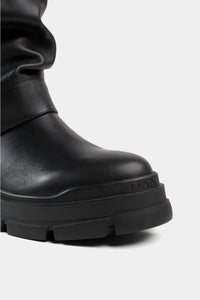 Botas combat estilo dior color negra para dama